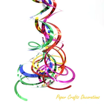 5 ks/veľa DIY Fólie Svieti Stropu Visí Swirls Banner pre Candy formou Bufetu Štúdia Každodenné Oslavy Dekorácie