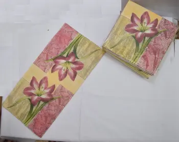 Romantický lily vzor multicolour obrúsok papier,Potraviny-stupeň Papierový Obrúsok Slávnostné&Party Tkaniva Obrúsky Decoupage Dekorácie Papier