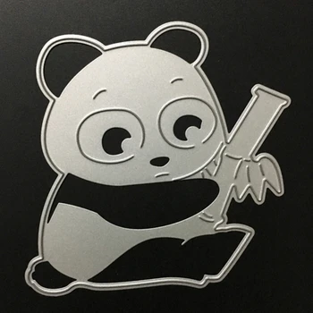 SCD034 Panda Rezanie Kovov Zomrie Pre Scrapbooking Blany DIY Album Karty Dekorácie Razba Zložky Die Fréza Šablóny Plesní