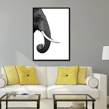 Severské Zviera Slon Plátne Obrazy pre Domova Wall art Obrázky Škandinávskych Modulárny nástenné maľby pre obývacia izba