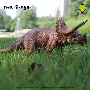 Pán Froger Triceratops Model Hračka plastové roztomilý Dinosaurus Solídne Klasické Hračky Deti Dávnych PVC Zvierat zoo Modely Jurský urob si sám